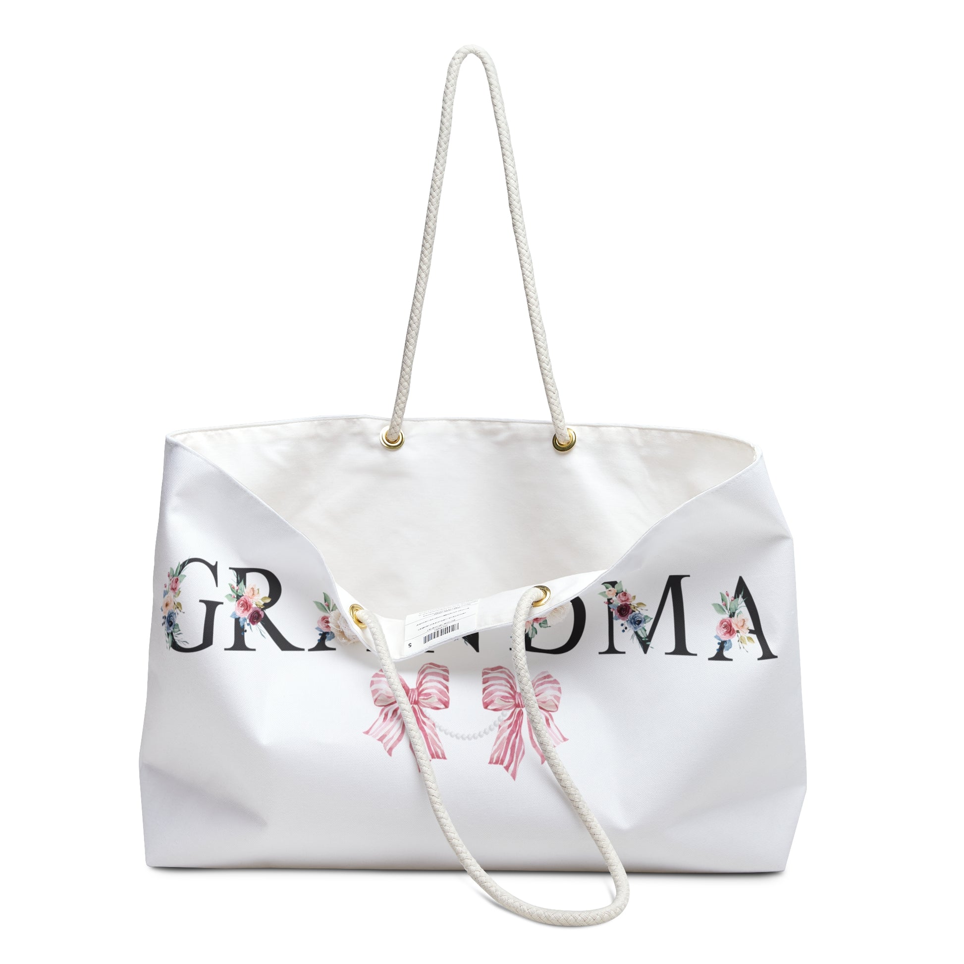 Chic Grandma Tote: Oversized Weekender for Glammas, Grandmas, Nanas, Abuelas & Abuelitas 🌸💼 Printify