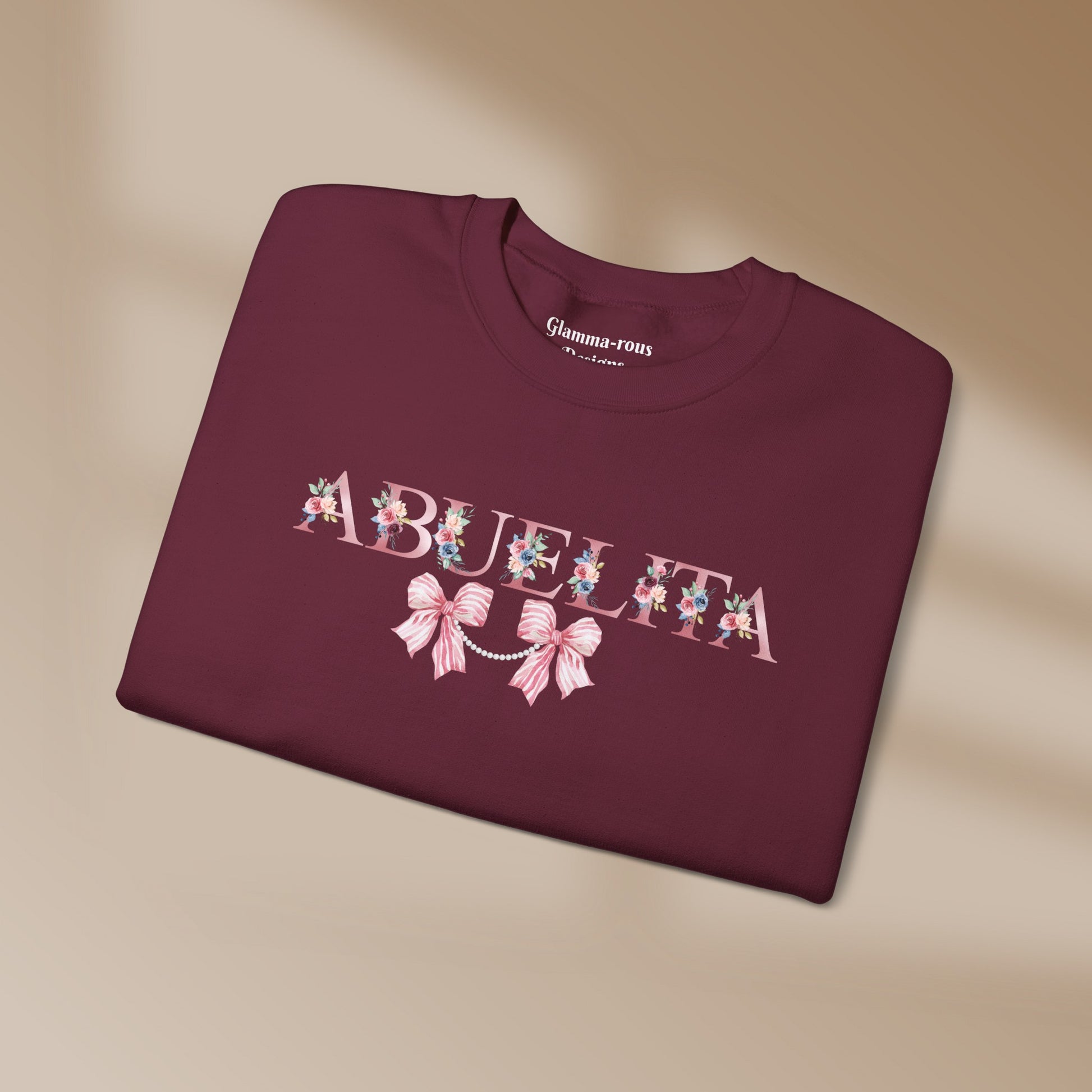 ABUELITA: Heartfelt Glam Sweatshirt💖 MOTHERS Day Gift Printify