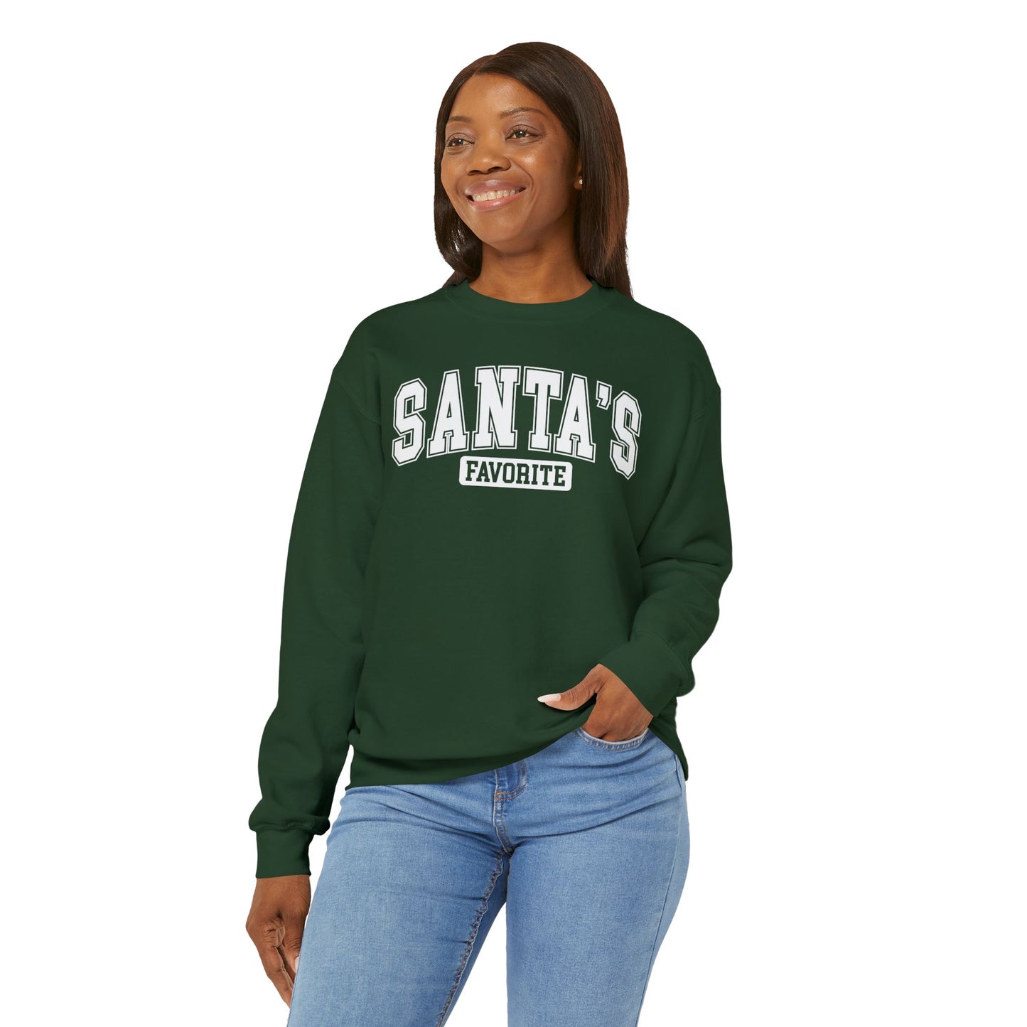 Santa's Favorite Crewneck Sweatshirt – Cozy Holiday Comfort for All Glammas!