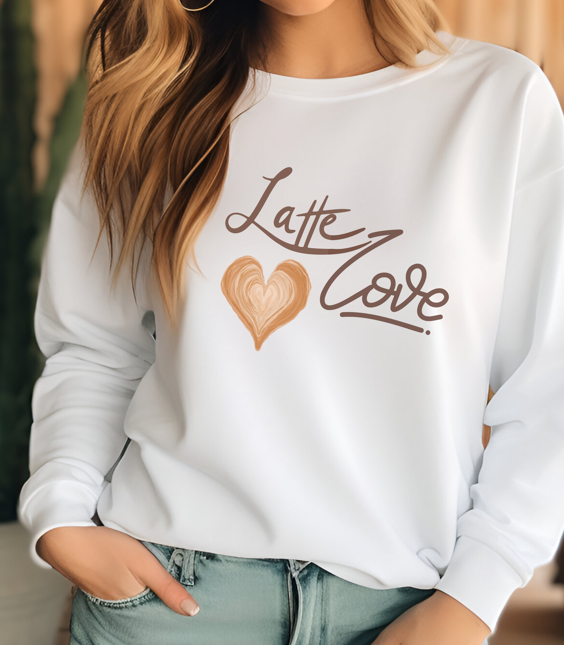 Cozy Latte Love: Unisex Sweatshirt for Glammas who Sip in Style ☕ Printify