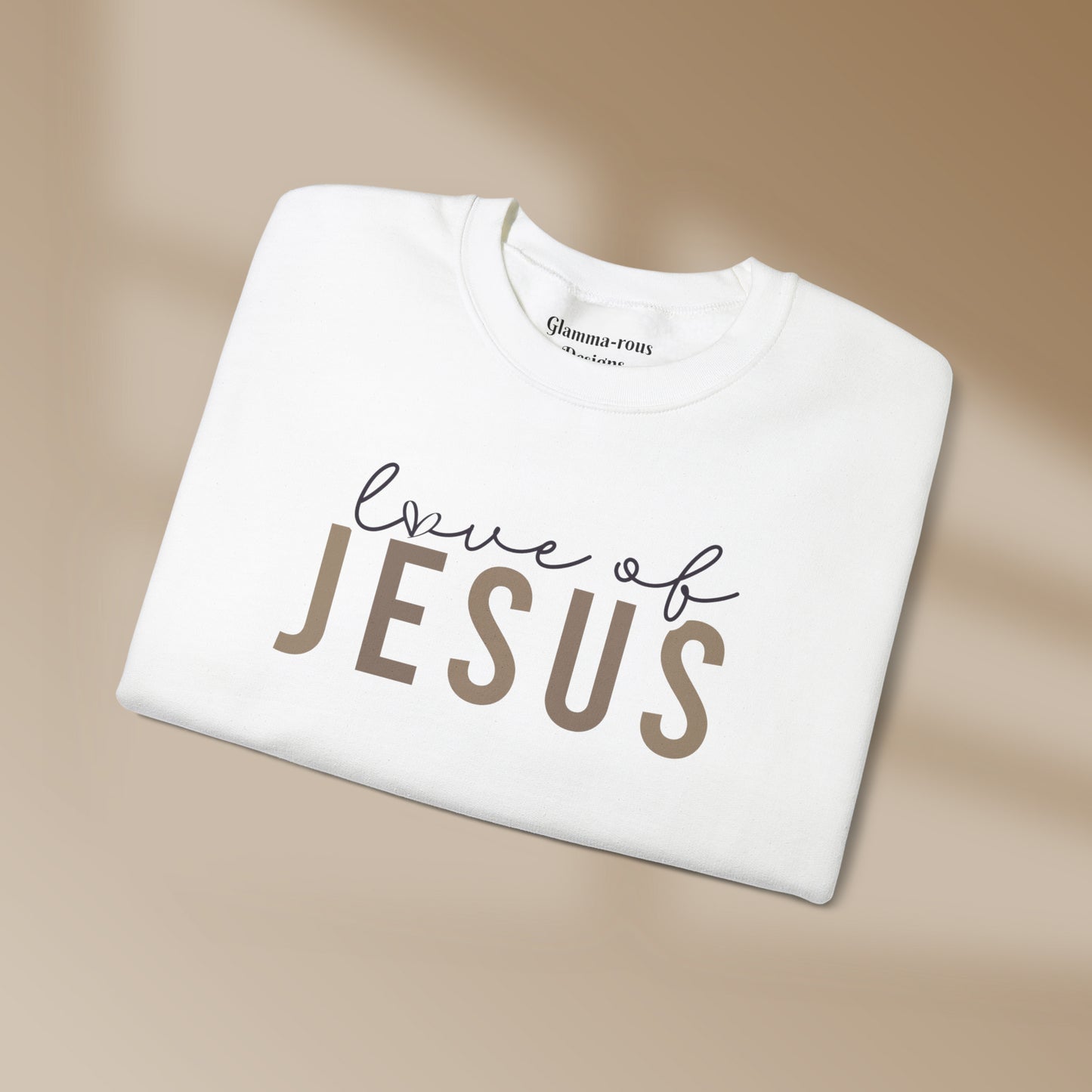 Love of Jesus: Embrace the Love of Jesus with Our Stylish Unisex Sweatshirt Printify