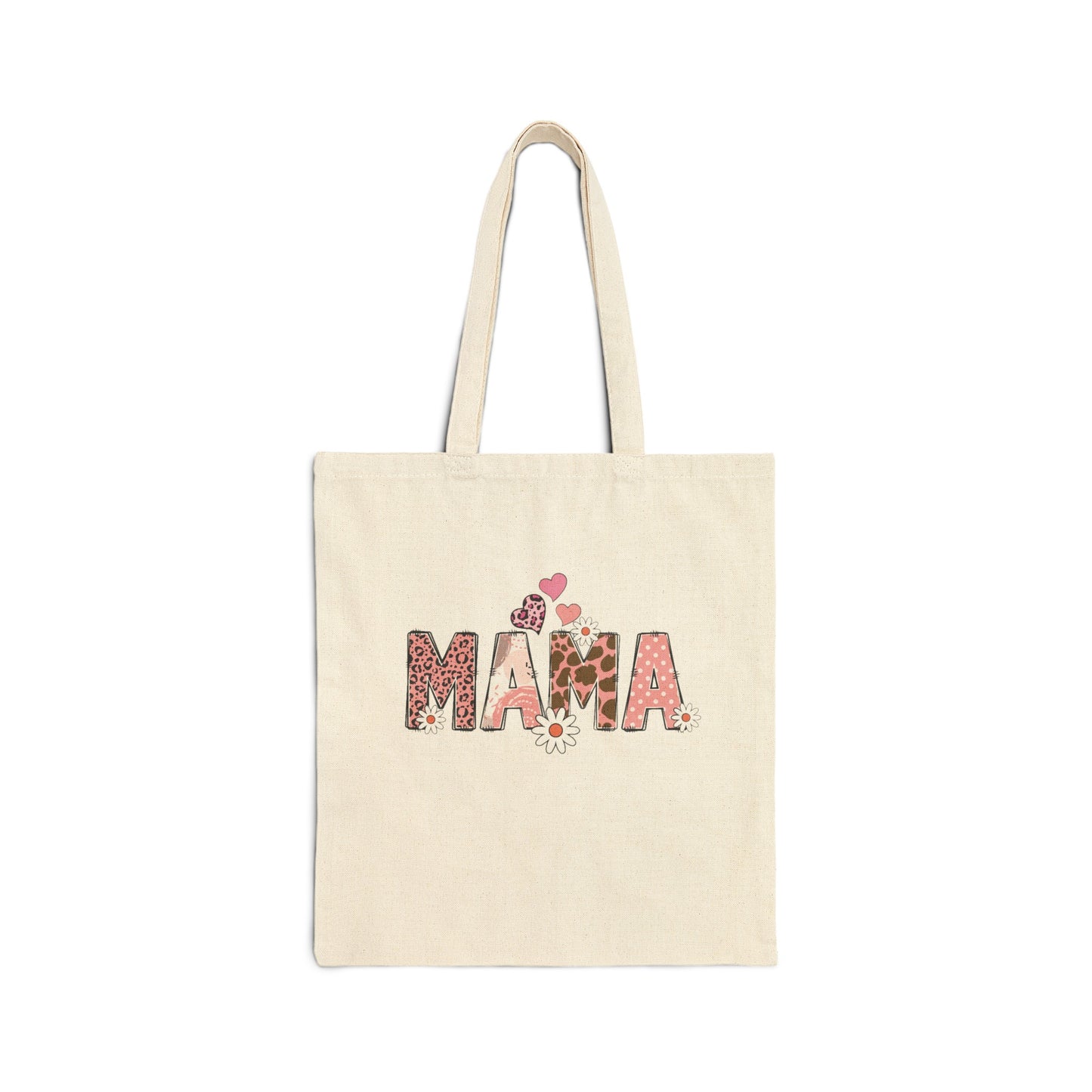 MAMA: Mother's Day Cotton Canvas Tote Bag Printify