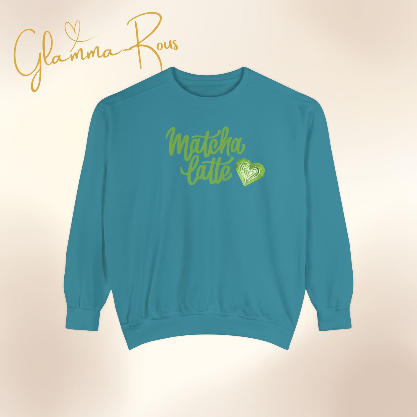 MATCHA Latte: Comfort Color Unisex Sweatshirt for Warmhearted Glammas ☕