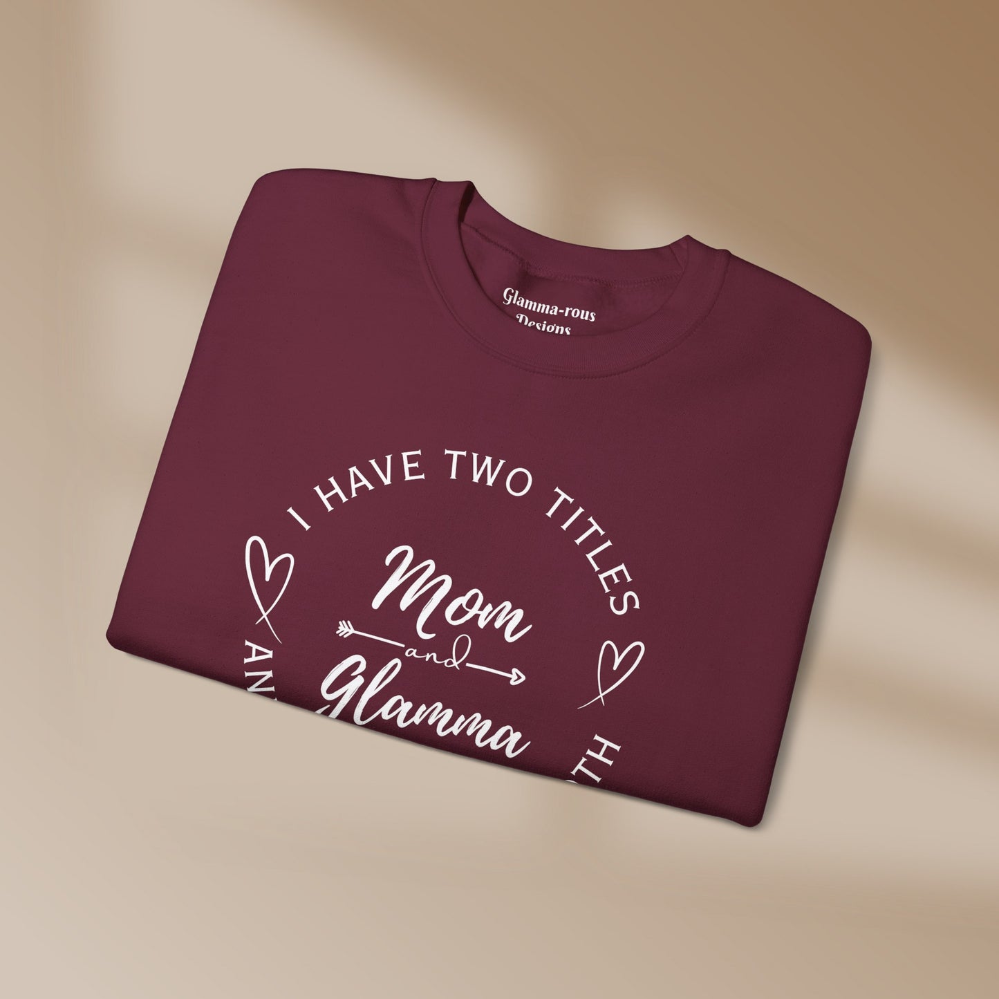 🌟 Elegant Embrace: Glamma and Mama Unisex Sweatshirt 🌟 Printify