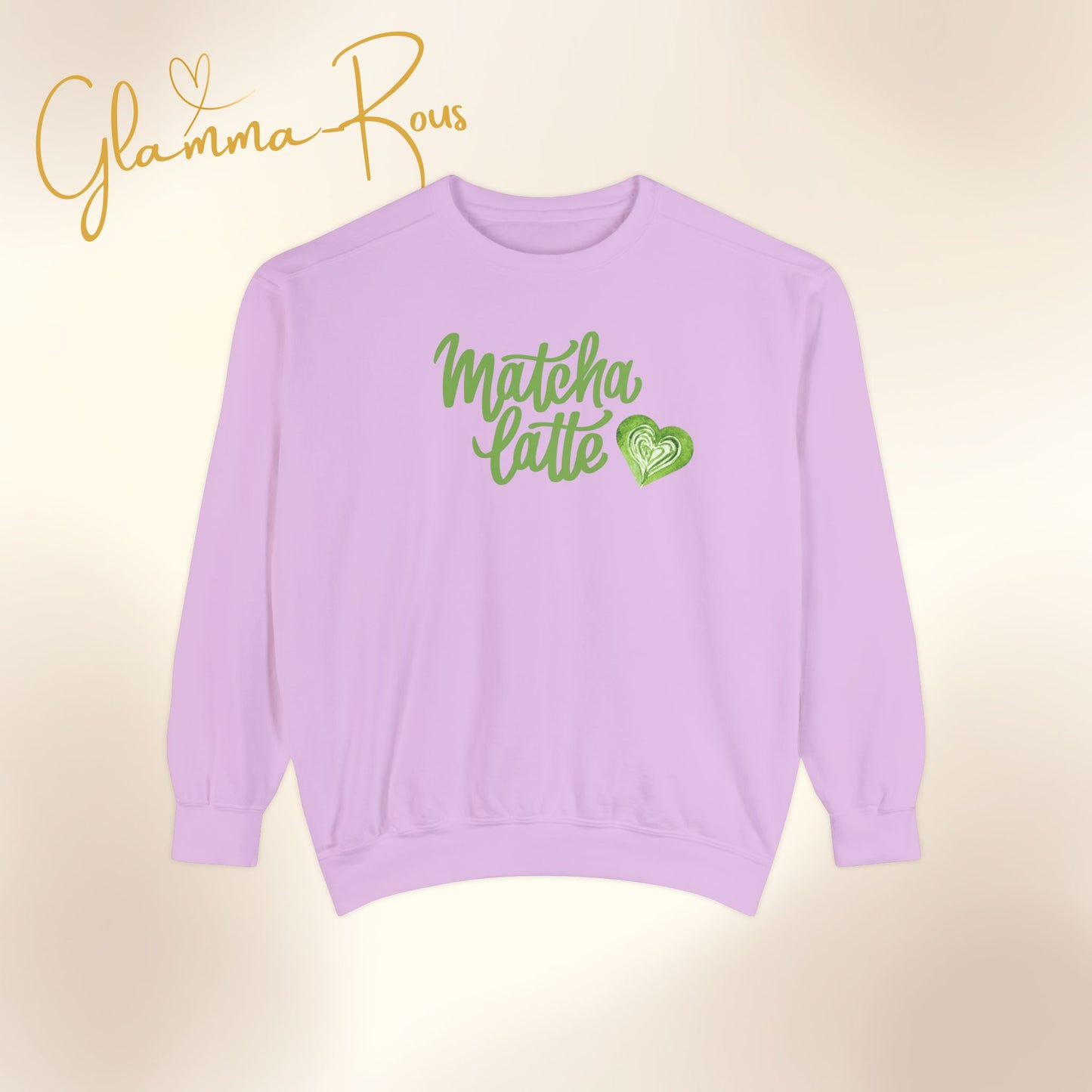 MATCHA Latte: Comfort Color Unisex Sweatshirt for Warmhearted Glammas ☕