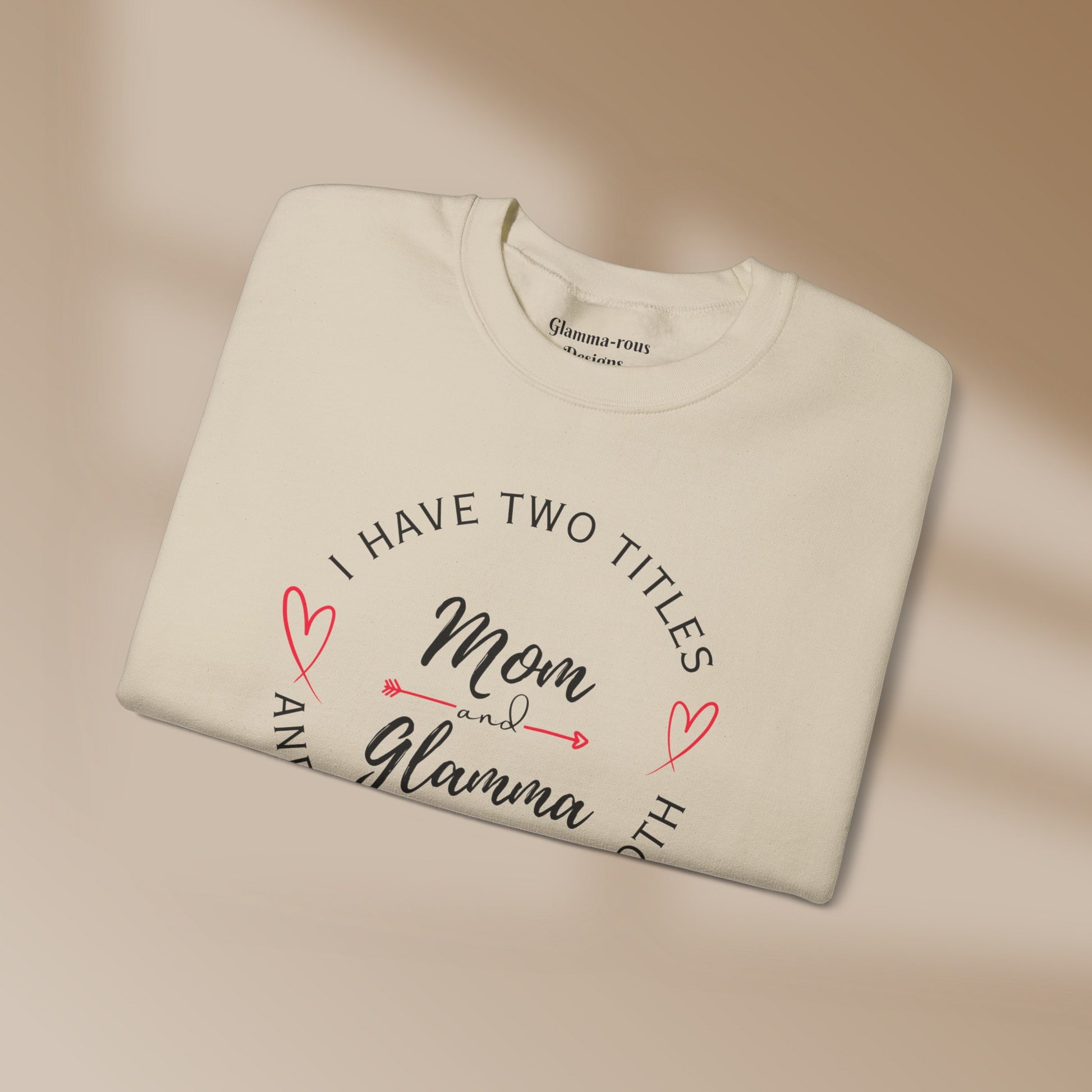 🌟 Elegant Embrace: Glamma and Mama Unisex Sweatshirt 🌟 Printify