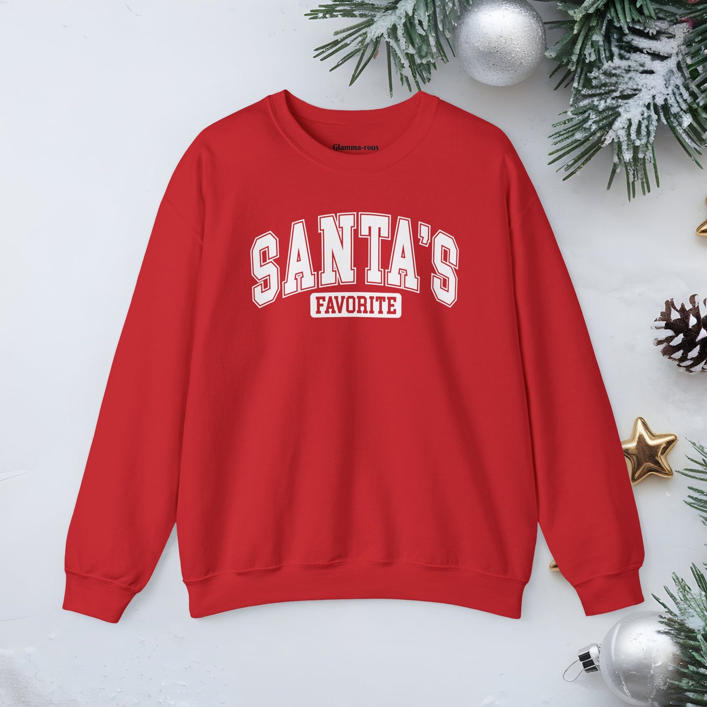 Santa's Favorite Crewneck Sweatshirt – Cozy Holiday Comfort for All Glammas!