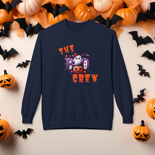 The Boo Crew Halloween Sweatshirt - Spooky Family Fun for Glamma, Mommy & Me  🎃