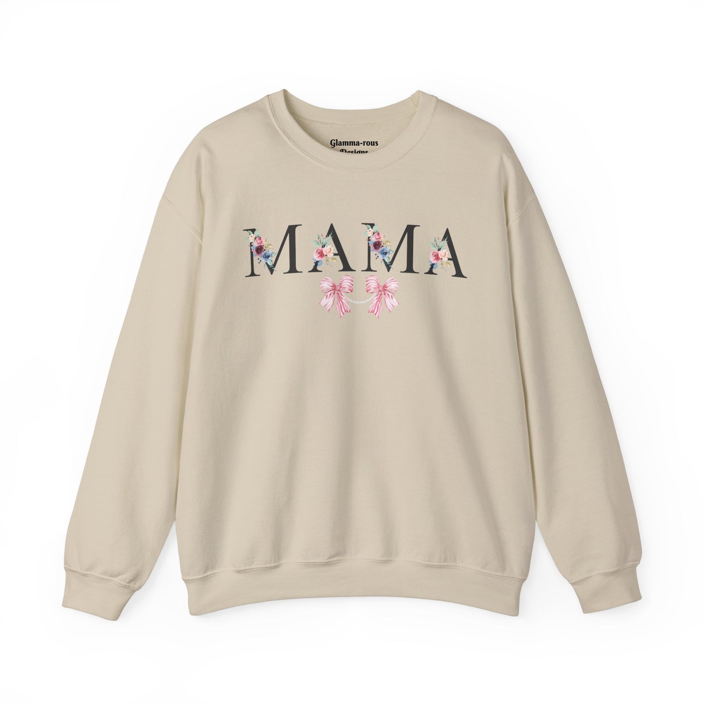 MAMA: Heartfelt Glam Sweatshirt💖 MOTHERS Day Gift Printify