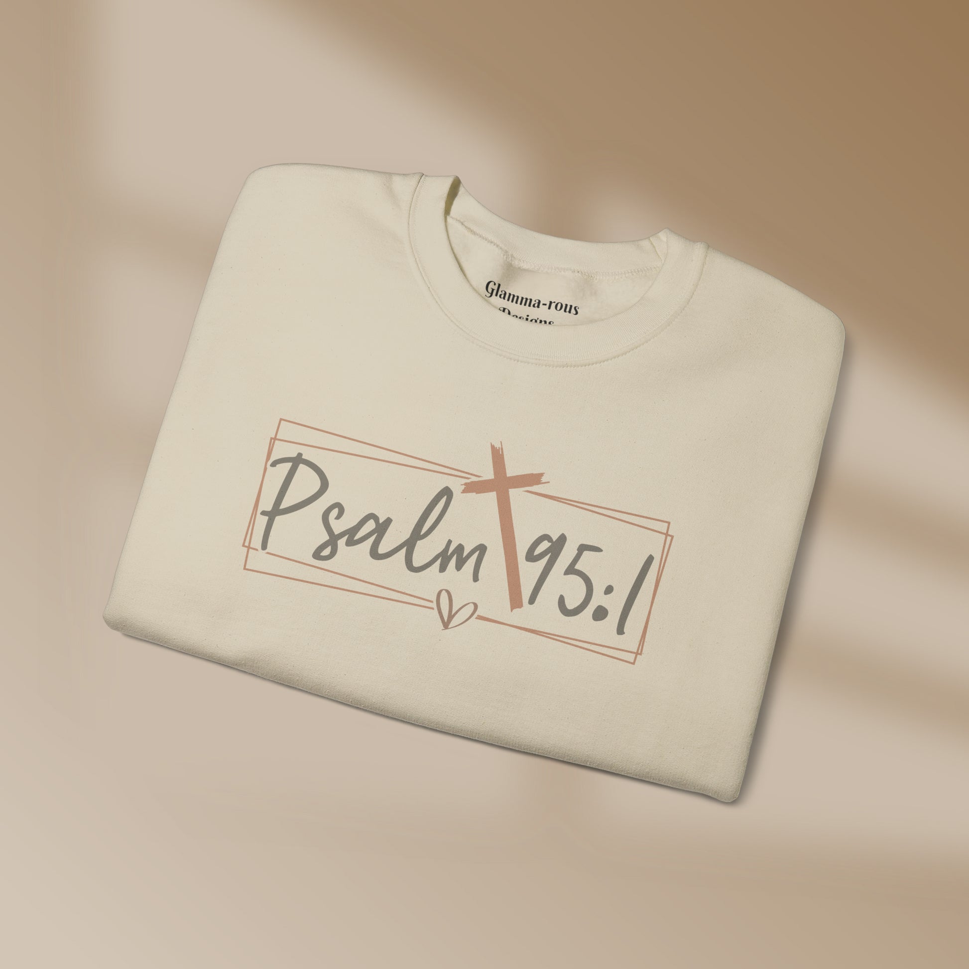 Psalm 95:1: Divinely Styled: Embrace Faith with Our Unisex Sweatshirt Printify