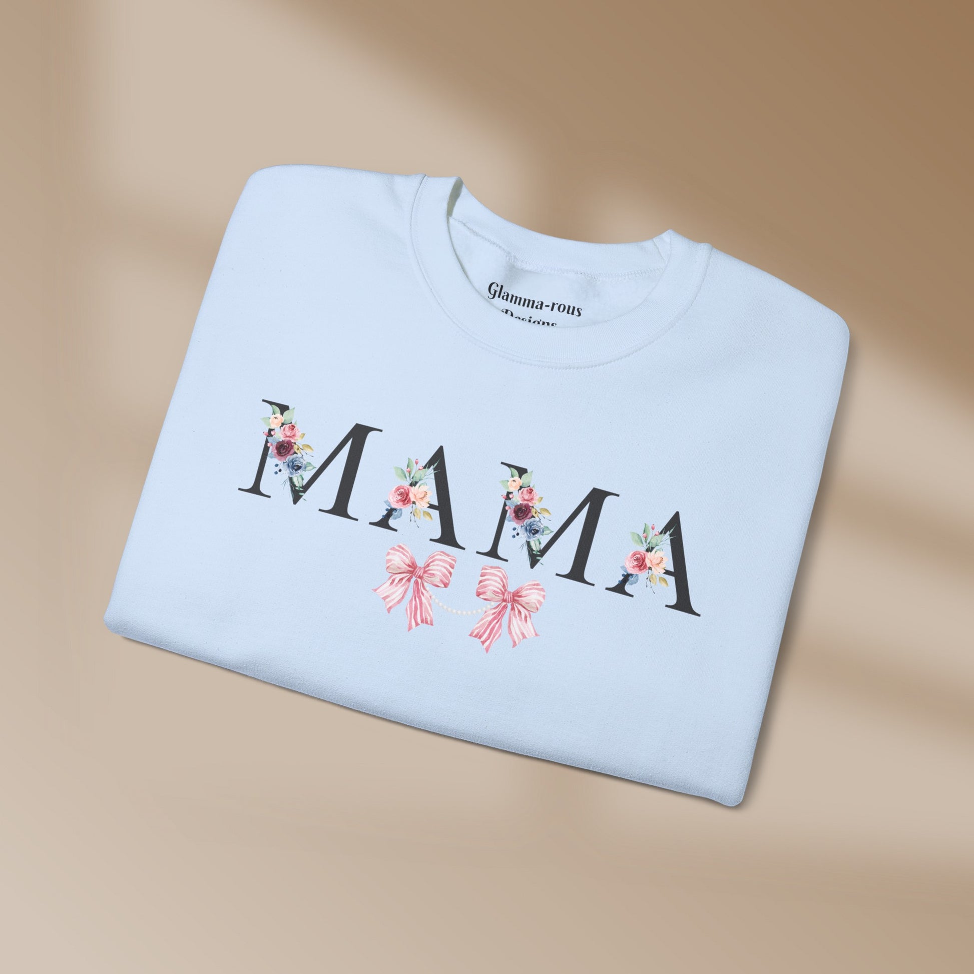 MAMA: Heartfelt Glam Sweatshirt💖 MOTHERS Day Gift Printify