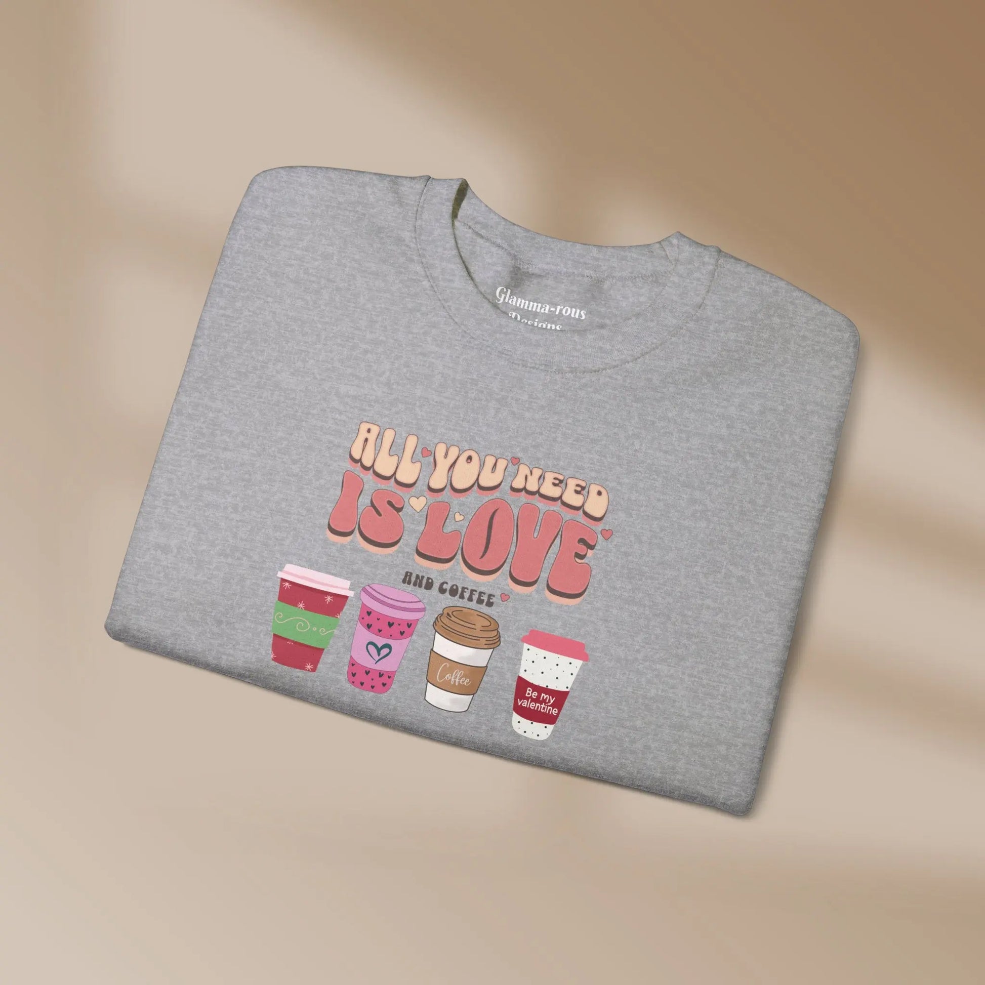 Cozy All You Need is Coffee: Unisex Sweatshirt for Coffee-Loving Glammas ☕ Printify