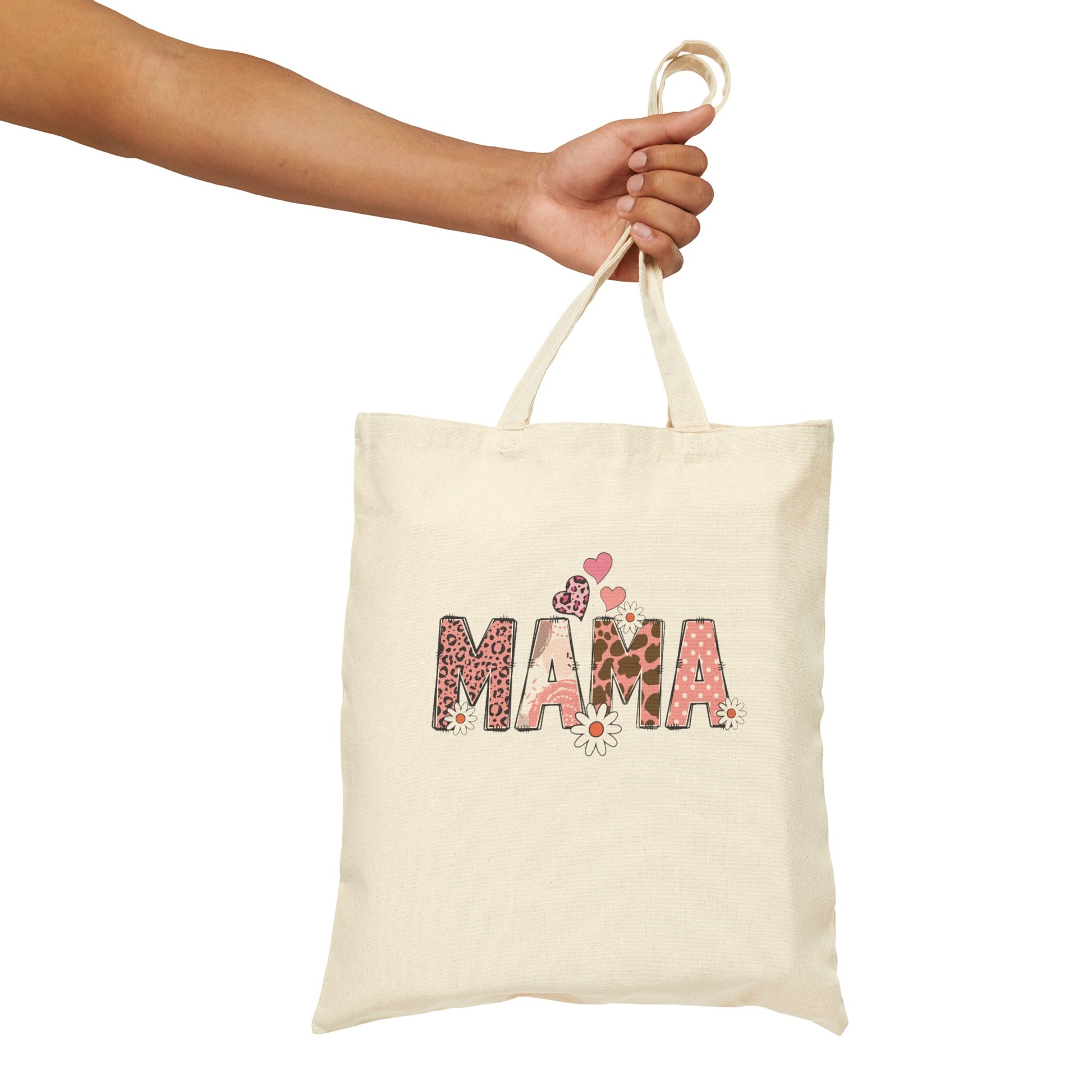 MAMA: Mother's Day Cotton Canvas Tote Bag Printify