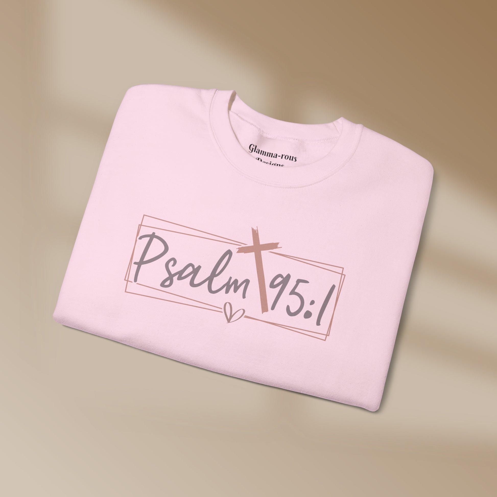 Psalm 95:1: Divinely Styled: Embrace Faith with Our Unisex Sweatshirt Printify