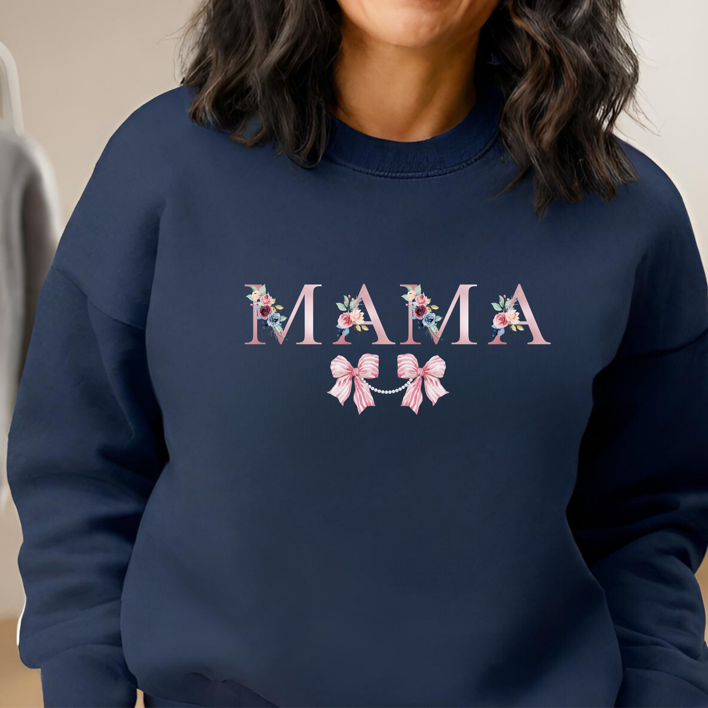 MAMA: Heartfelt Glam Sweatshirt💖 MOTHERS Day Gift Printify