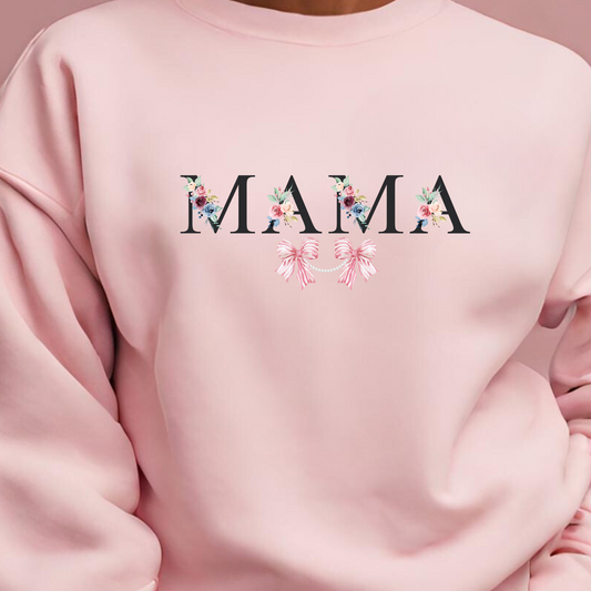 MAMA: Heartfelt Glam Sweatshirt💖 MOTHERS Day Gift Printify