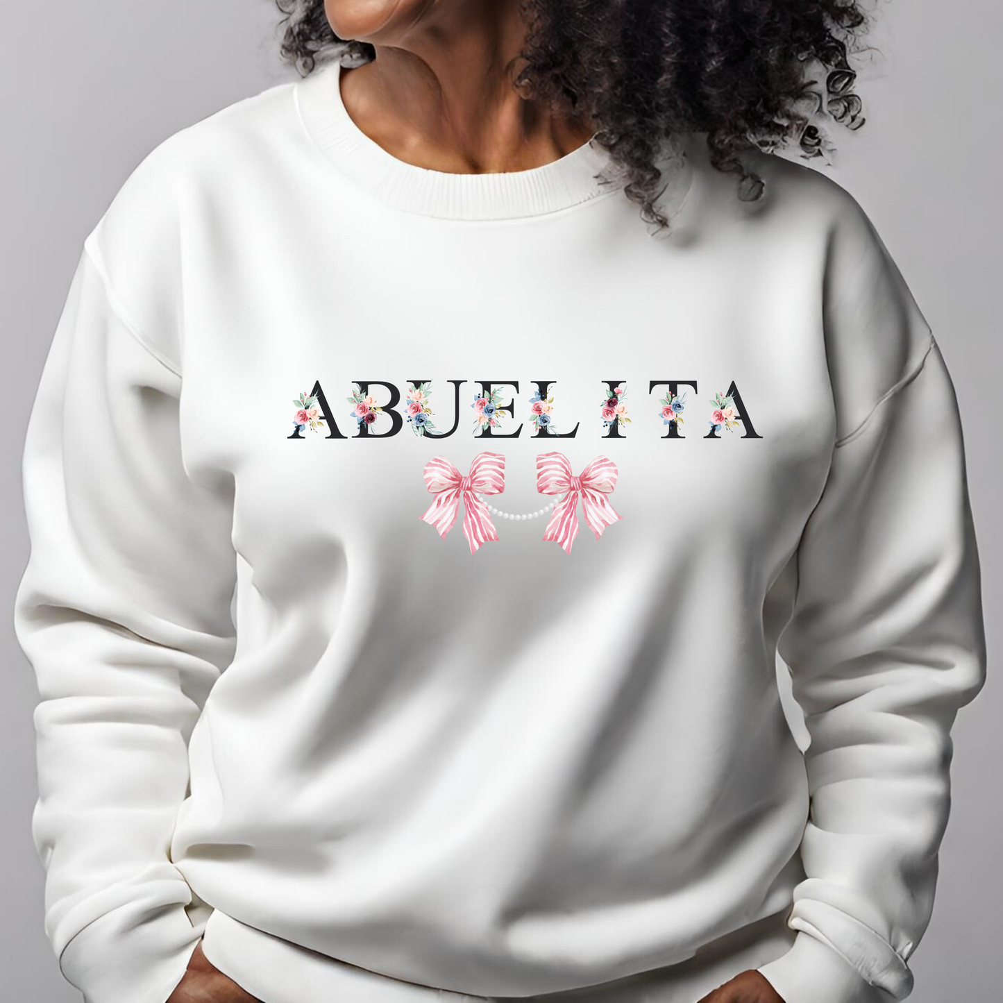 ABUELITA: Heartfelt Glam Sweatshirt💖 MOTHERS Day Gift Printify