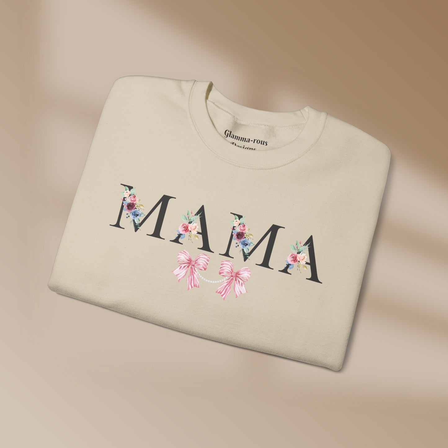 MAMA: Heartfelt Glam Sweatshirt💖 MOTHERS Day Gift Printify