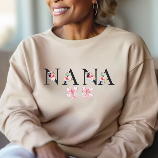 NANA: Glam Sweatshirt💖 MOTHERS Day Gift Printify