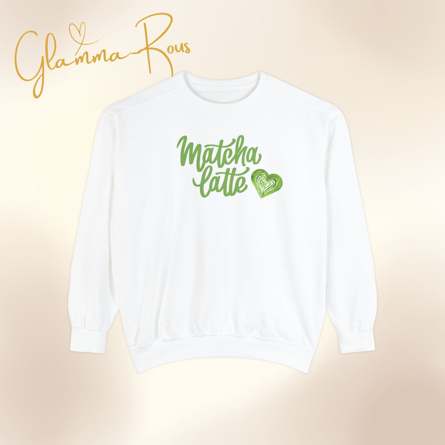 MATCHA Latte: Comfort Color Unisex Sweatshirt for Warmhearted Glammas ☕