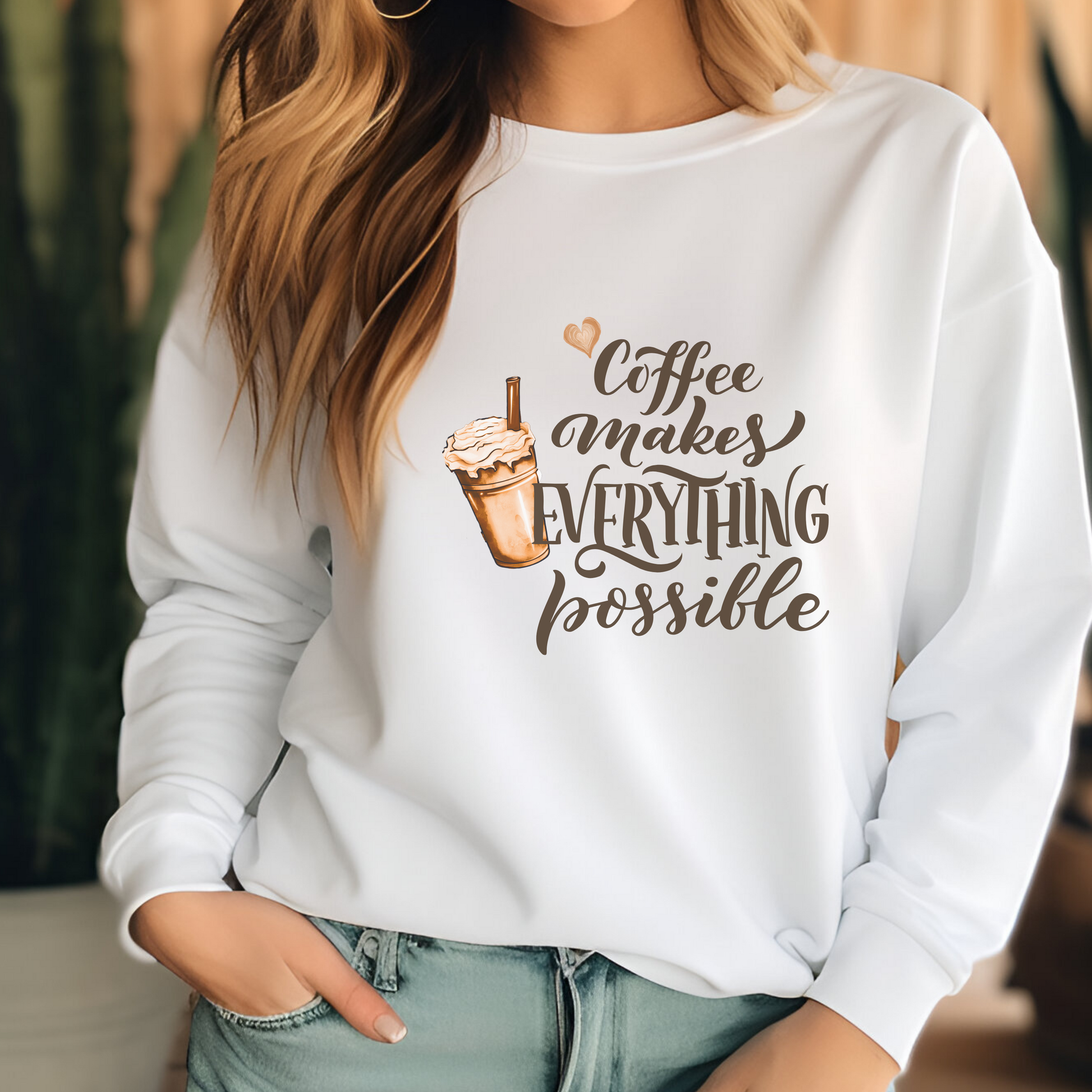 Coffee Makes Everything Possible: Unisex Sweatshirt for Coffee-Lovers☕ Printify