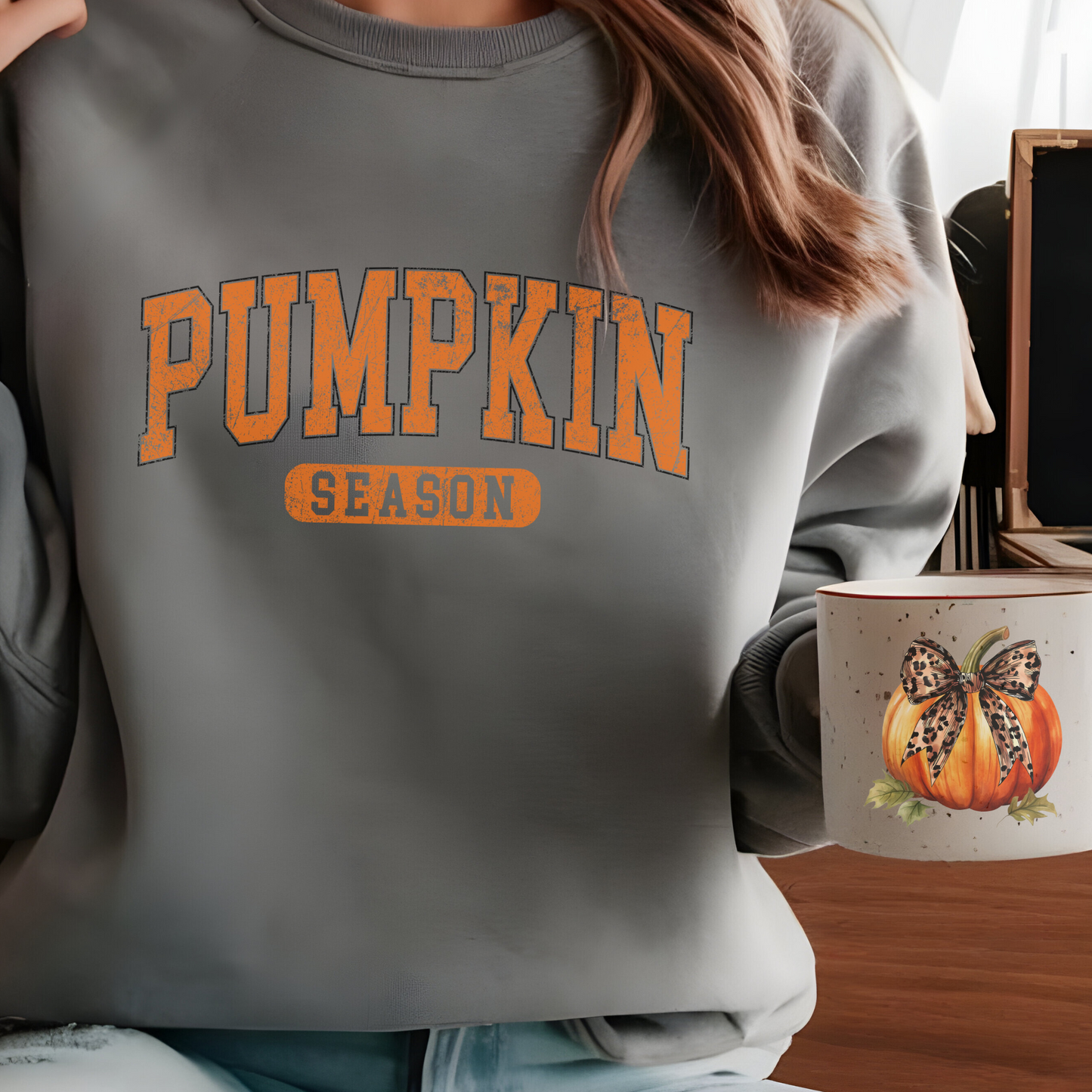 🎃 Unisex Garment-Dyed Sweatshirt – Pumpkin Season Edition