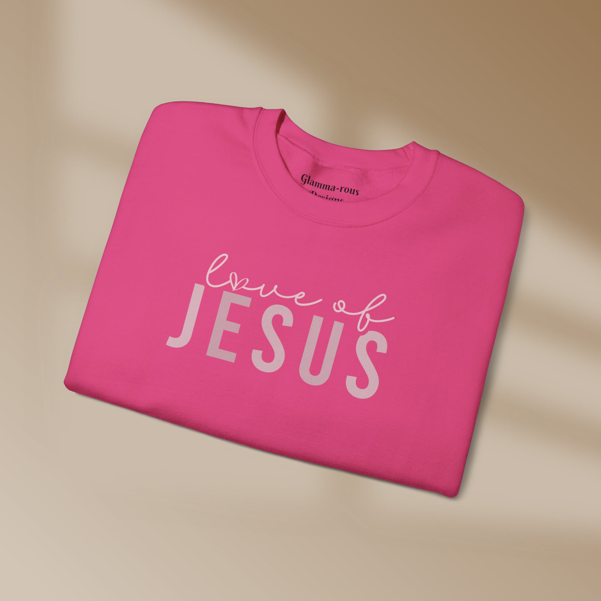 Love of Jesus: Embrace the Love of Jesus with Our Stylish Unisex Sweatshirt Printify