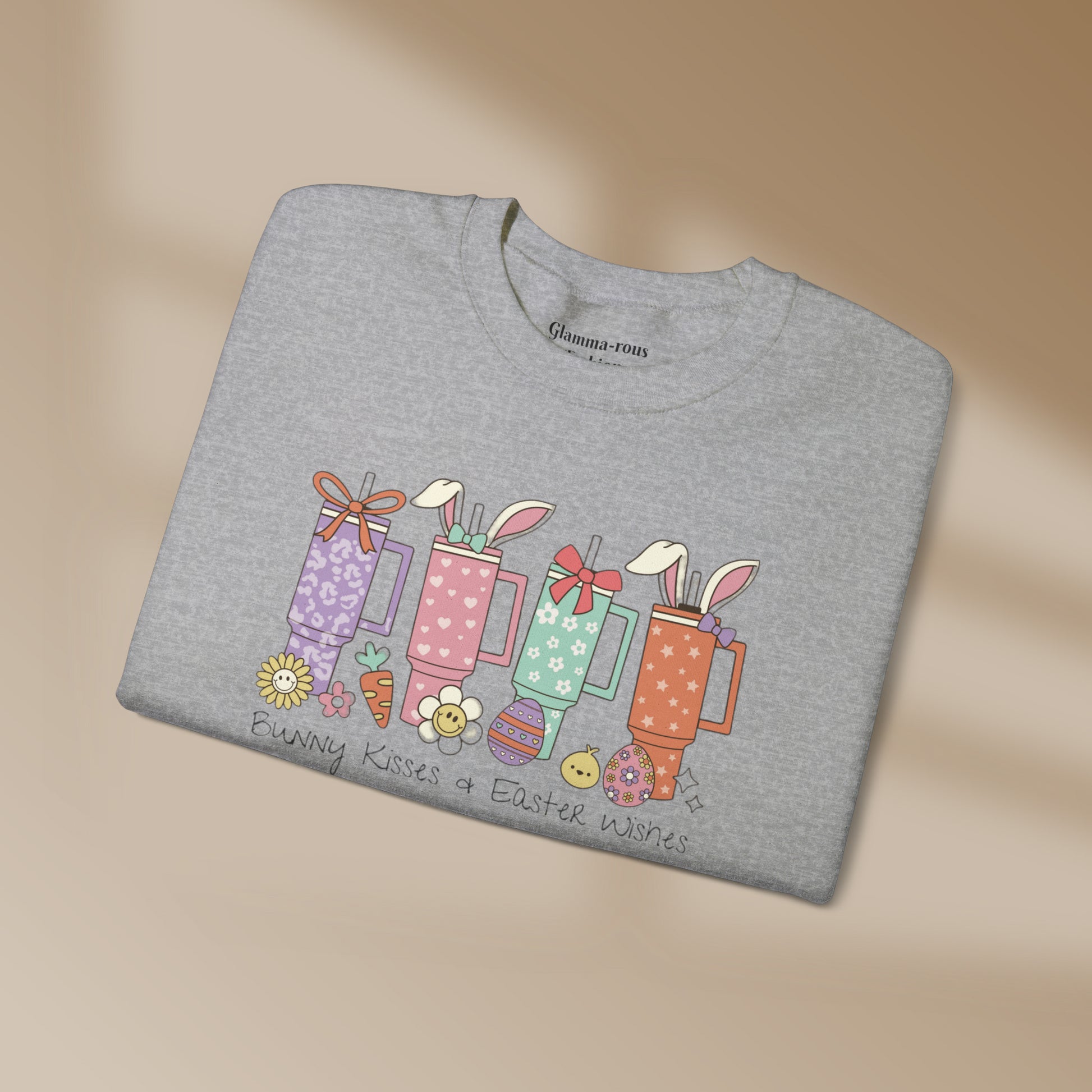 Hop into Easter Joy with Bunny Coffee Crew Unisex Sweatshirt 🐰☕ Printify