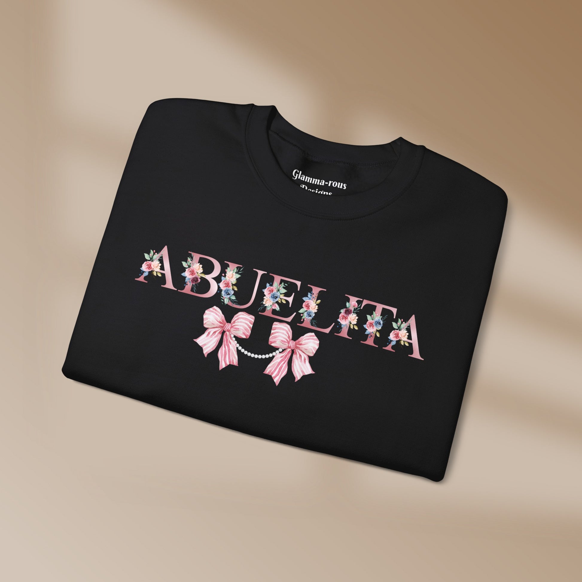 ABUELITA: Heartfelt Glam Sweatshirt💖 MOTHERS Day Gift Printify