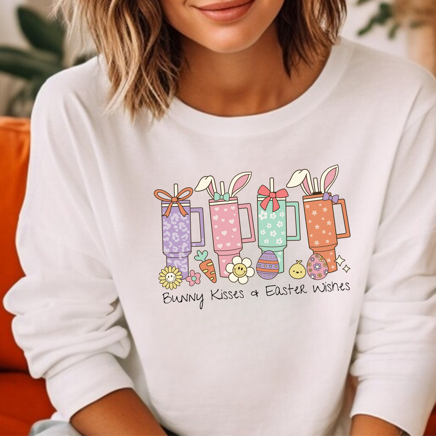 Hop into Easter Joy with Bunny Coffee Crew Unisex Sweatshirt 🐰☕ Printify