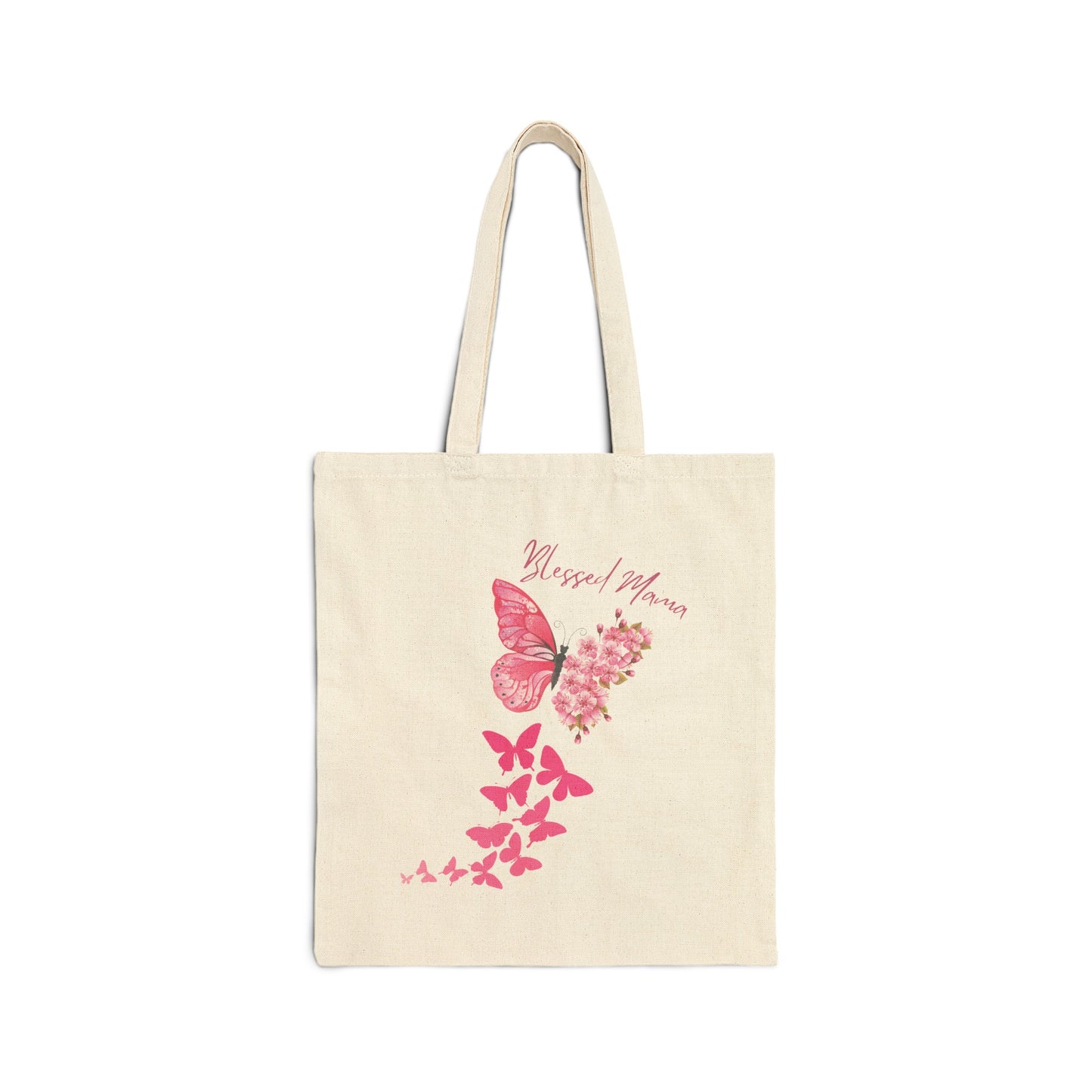 BLESSED MAMA: Cotton Canvas Tote Bag Printify