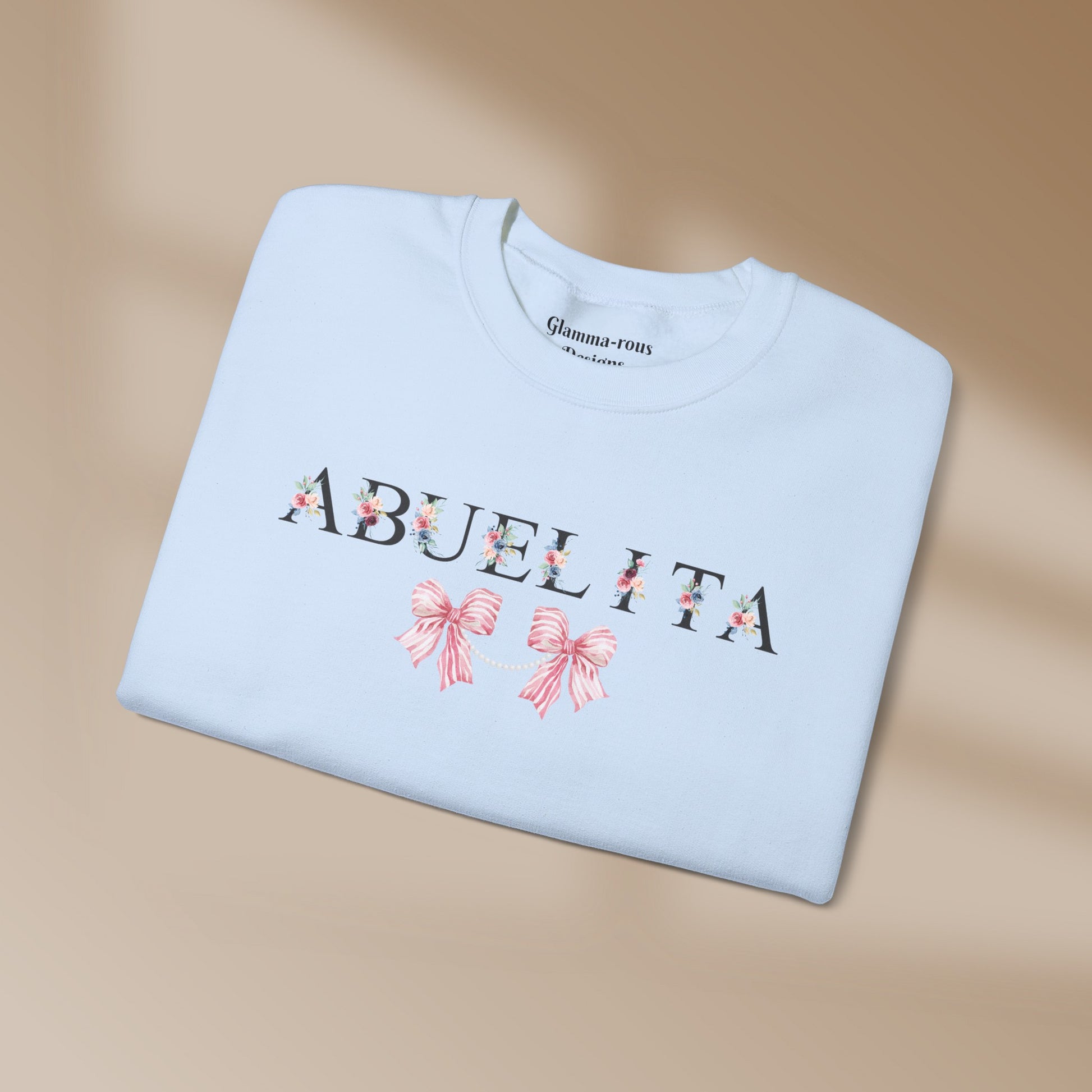 ABUELITA: Heartfelt Glam Sweatshirt💖 MOTHERS Day Gift Printify