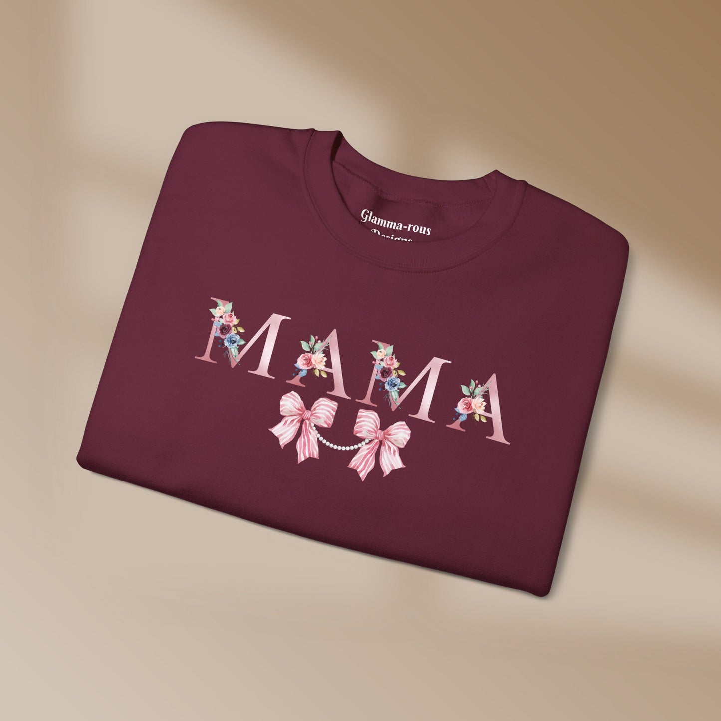 MAMA: Heartfelt Glam Sweatshirt💖 MOTHERS Day Gift Printify