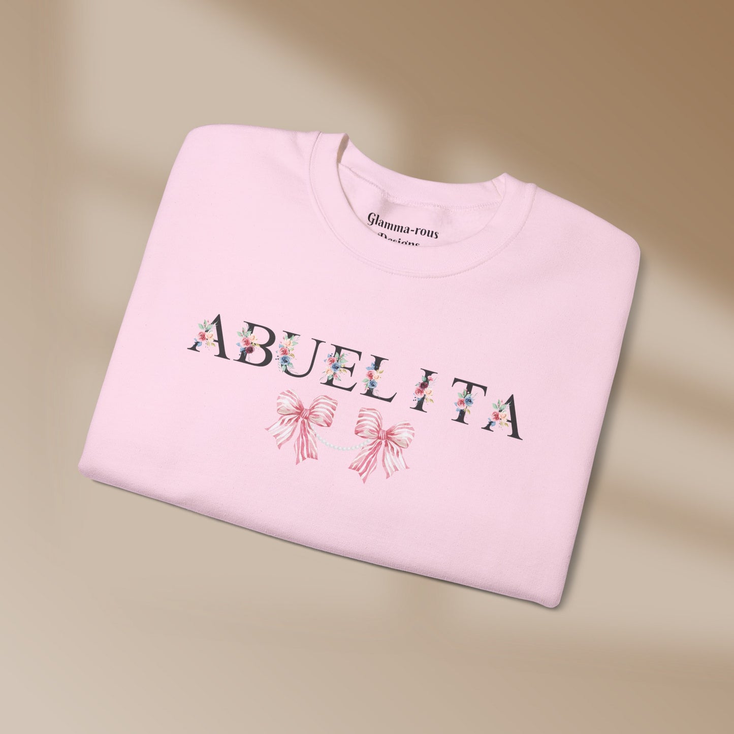 ABUELITA: Heartfelt Glam Sweatshirt💖 MOTHERS Day Gift Printify