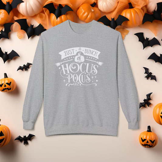 Just a Bunch of Hocus Pocus" Halloween Sweatshirt – Cozy & Fun Fall Sweater for Glammas, Nanas & Abuelitas 🎃