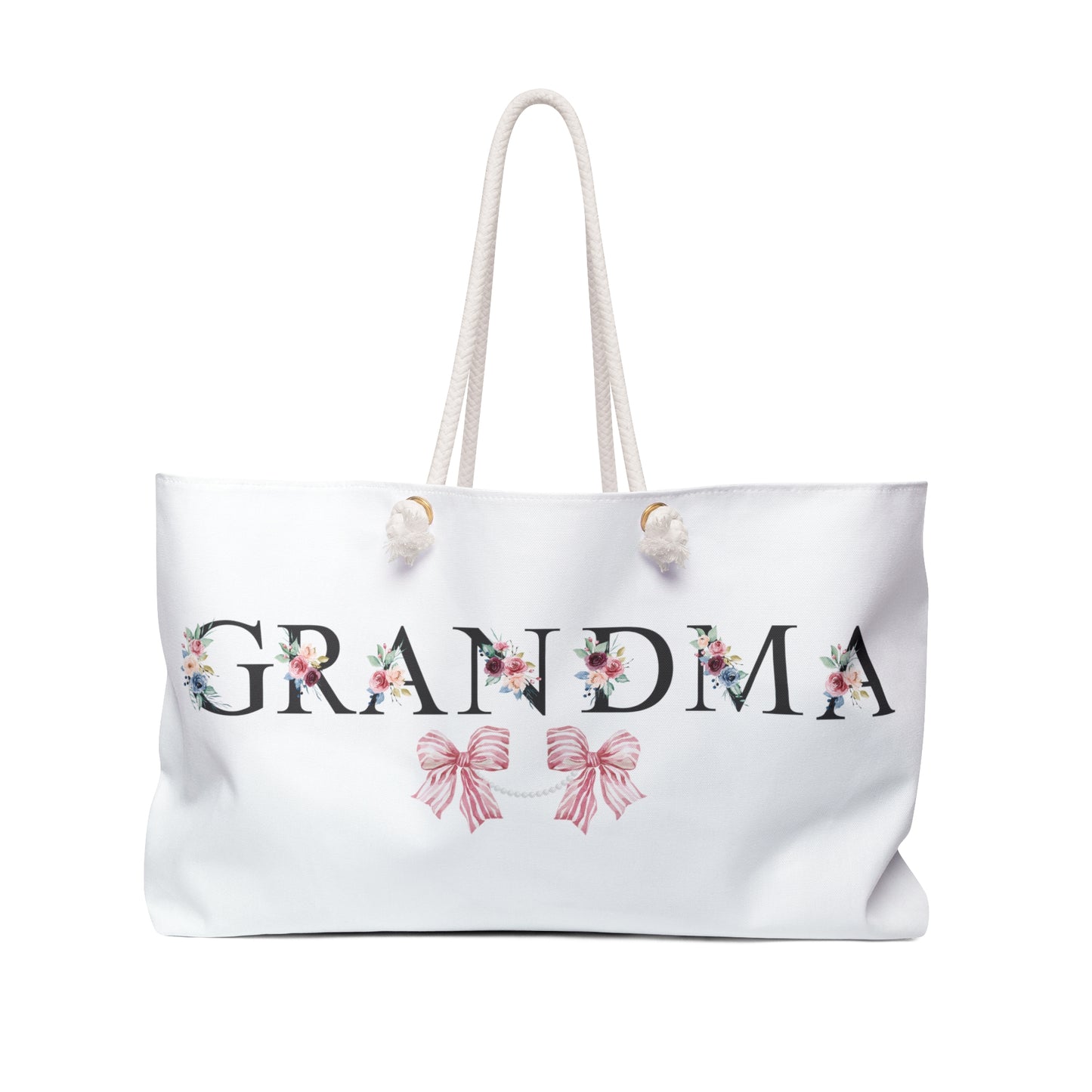 Chic Grandma Tote: Oversized Weekender for Glammas, Grandmas, Nanas, Abuelas & Abuelitas 🌸💼 Printify