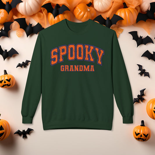 Spooky Grandma Halloween Sweatshirt – Cozy & Fun Fall Sweater for Glammas  🎃