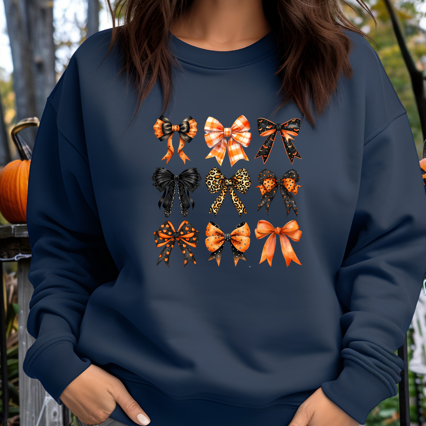 🍂 Cozy Fall Bow Sweater – Comfort Colors for Chic Glammas and Abuelitas🎃