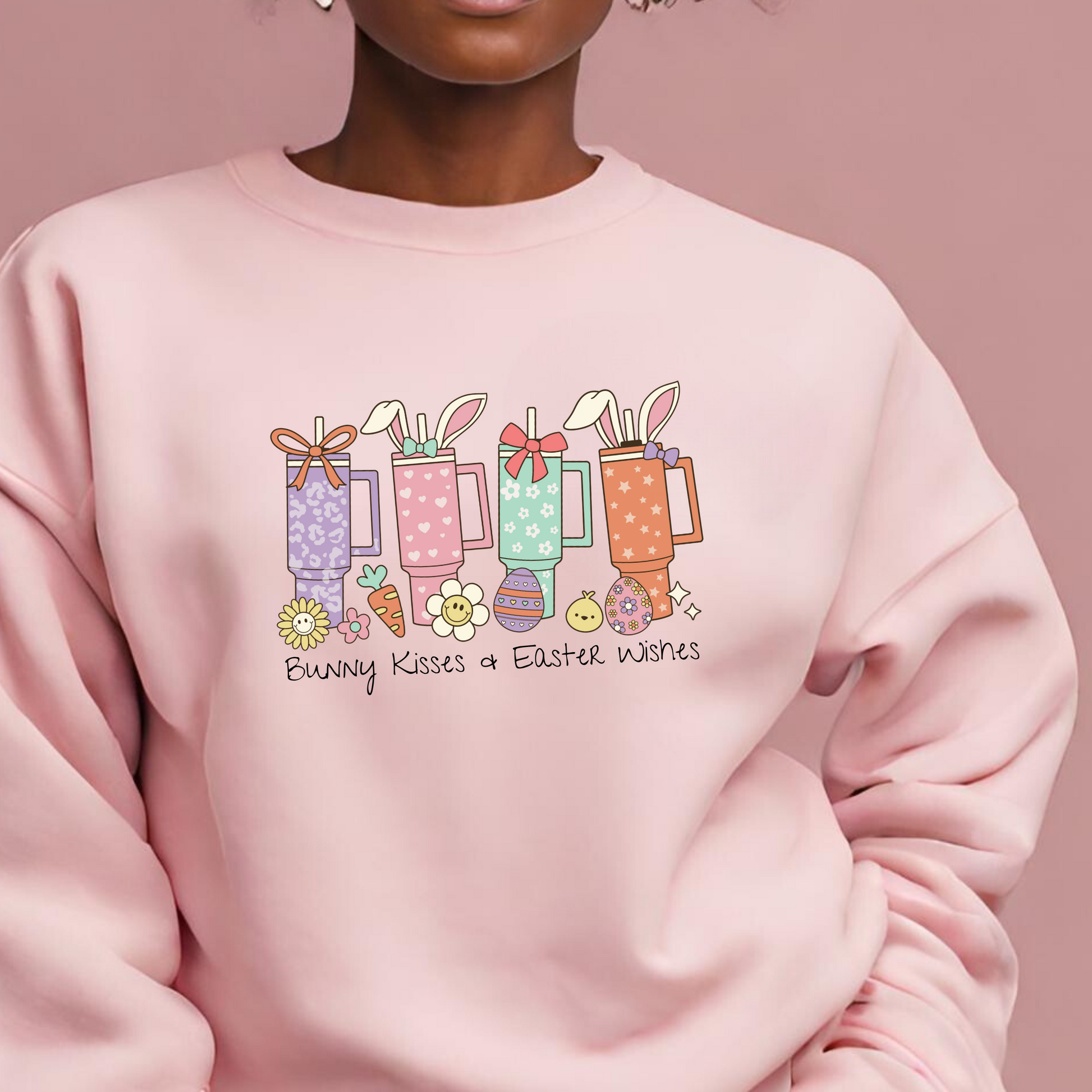 Hop into Easter Joy with Bunny Coffee Crew Unisex Sweatshirt 🐰☕ Printify