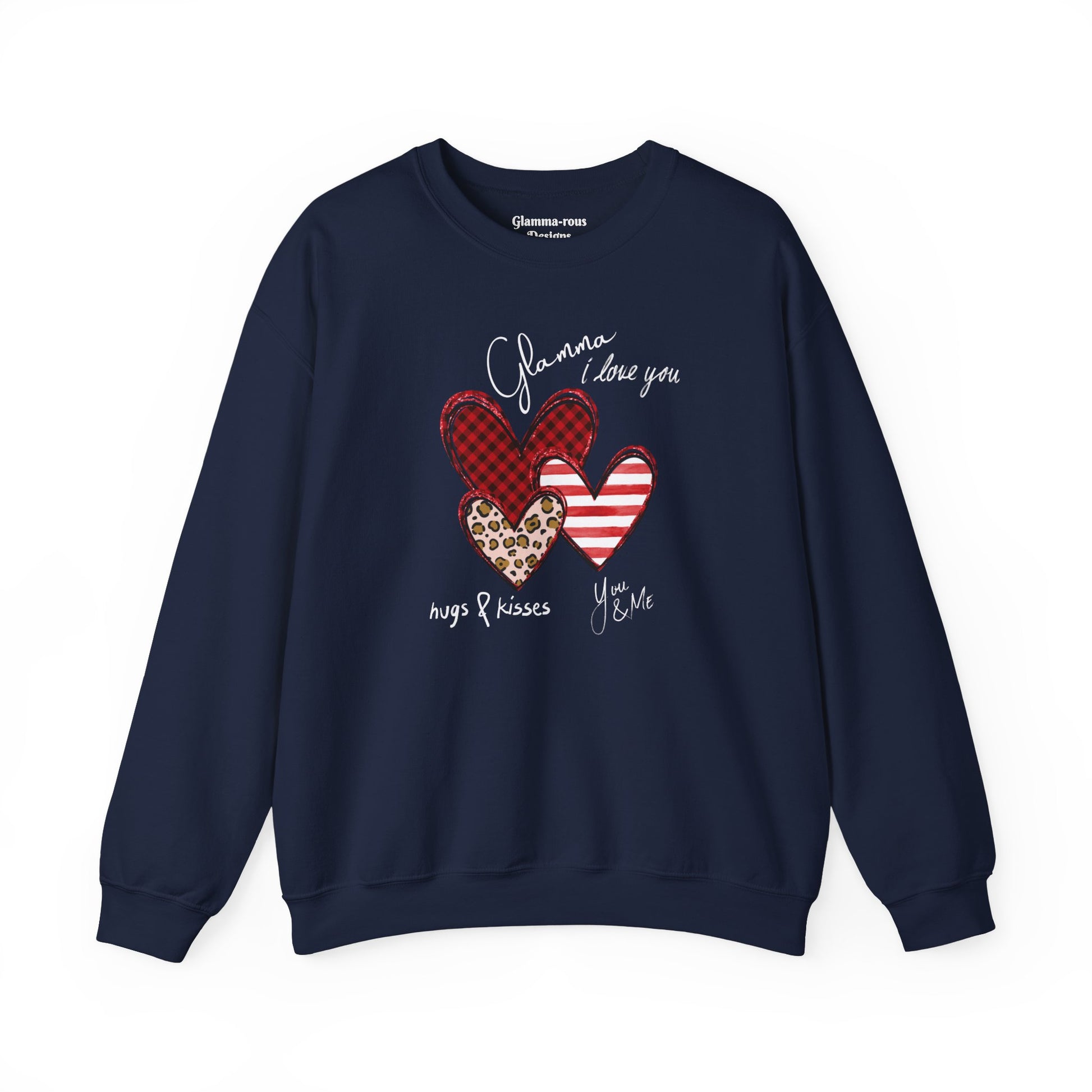 Glamma 3 Hearts: Unisex Sweatshirt 💖 Printify