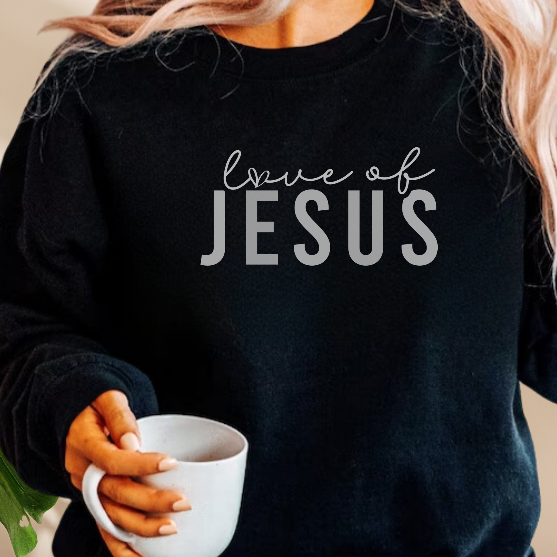 Love of Jesus: Embrace the Love of Jesus with Our Stylish Unisex Sweatshirt Printify